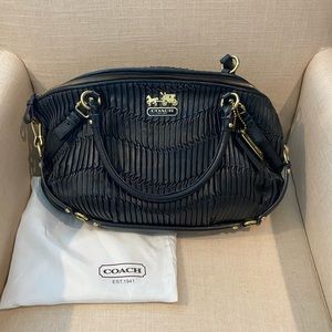 COACH Vintage Madison gathered leather large sophia satchel